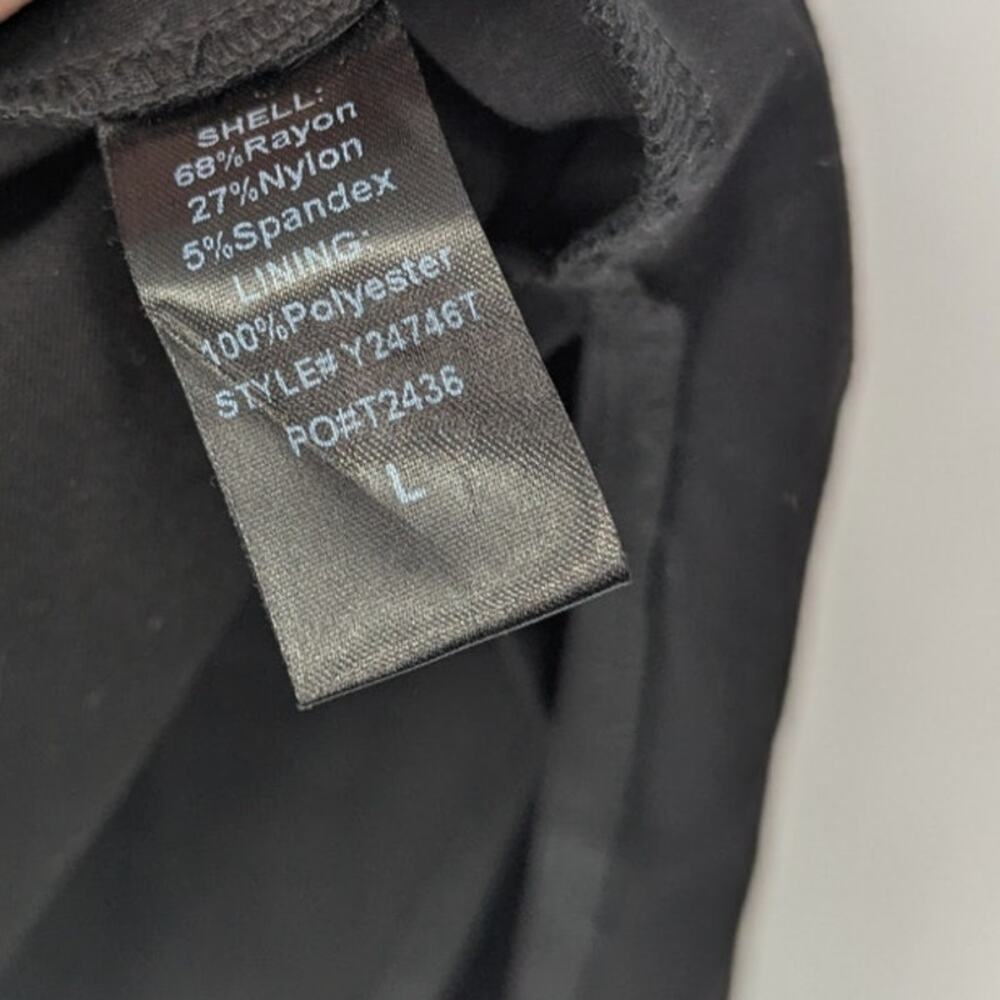 Tuckernuck Pomander Place Miko Black Flutter Sleeve Midi Dress Large NWT - Picture 5 of 5